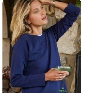 Lake Sweatshirt Tunic-Navy